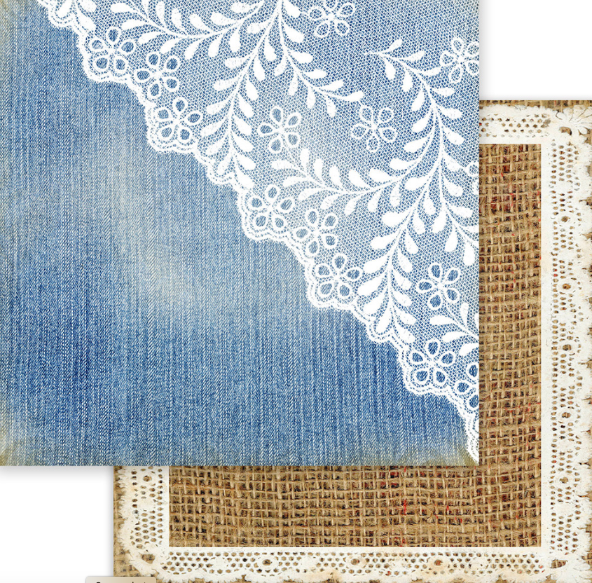 12 x 12 Denim Daydream Collection paper pack - Image 5